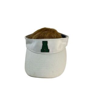 Aeropostale visor white green hat‎ adj